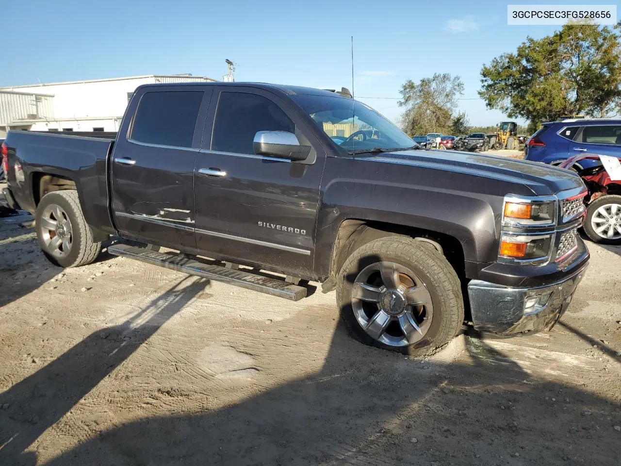 2015 Chevrolet Silverado C1500 Ltz VIN: 3GCPCSEC3FG528656 Lot: 77423924