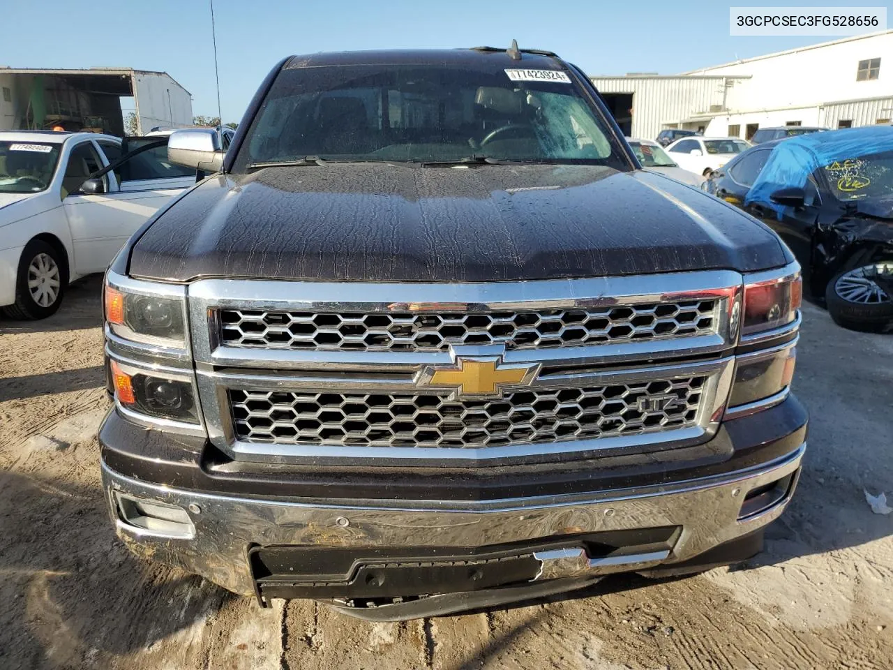 2015 Chevrolet Silverado C1500 Ltz VIN: 3GCPCSEC3FG528656 Lot: 77423924