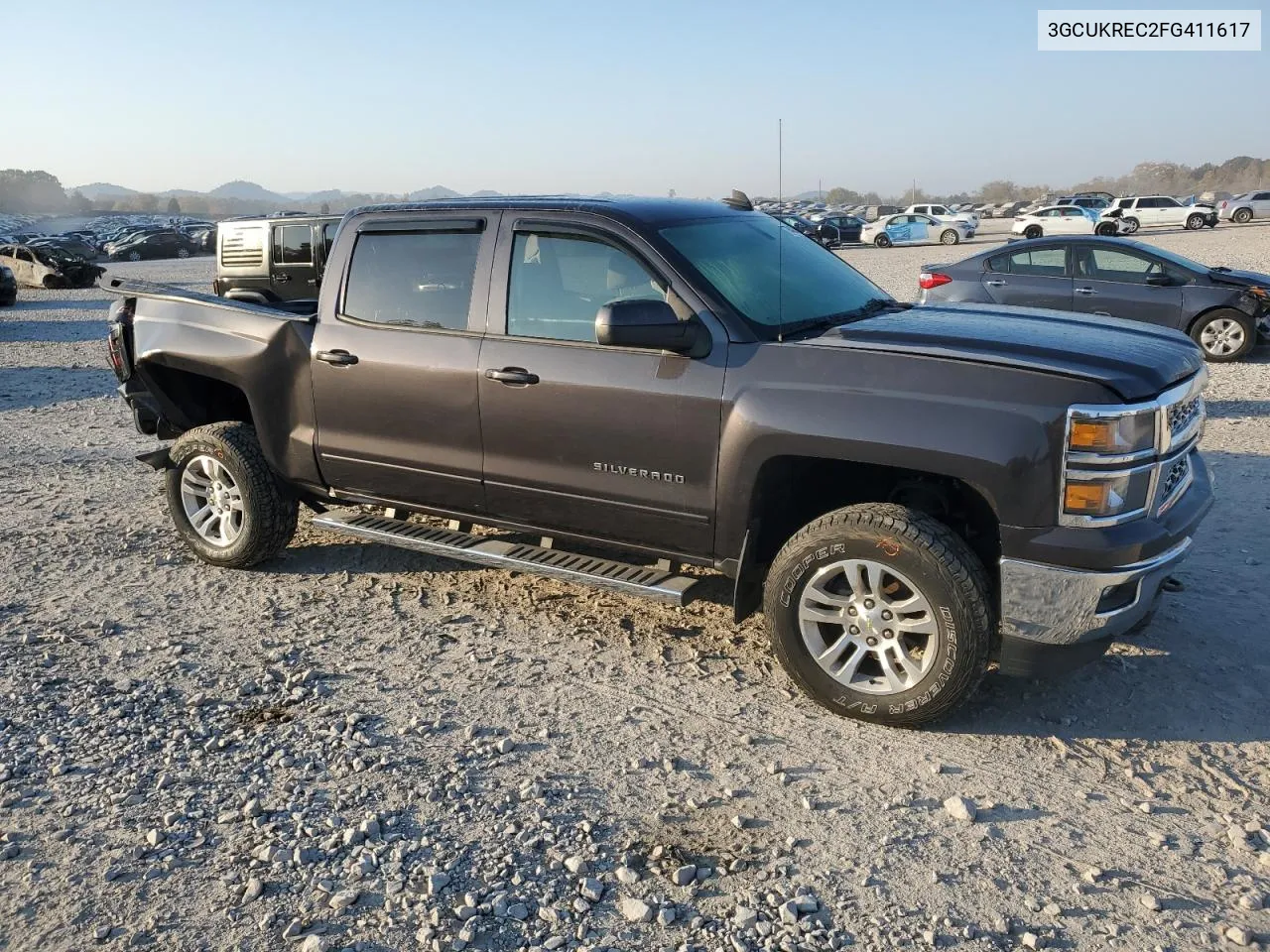 3GCUKREC2FG411617 2015 Chevrolet Silverado K1500 Lt