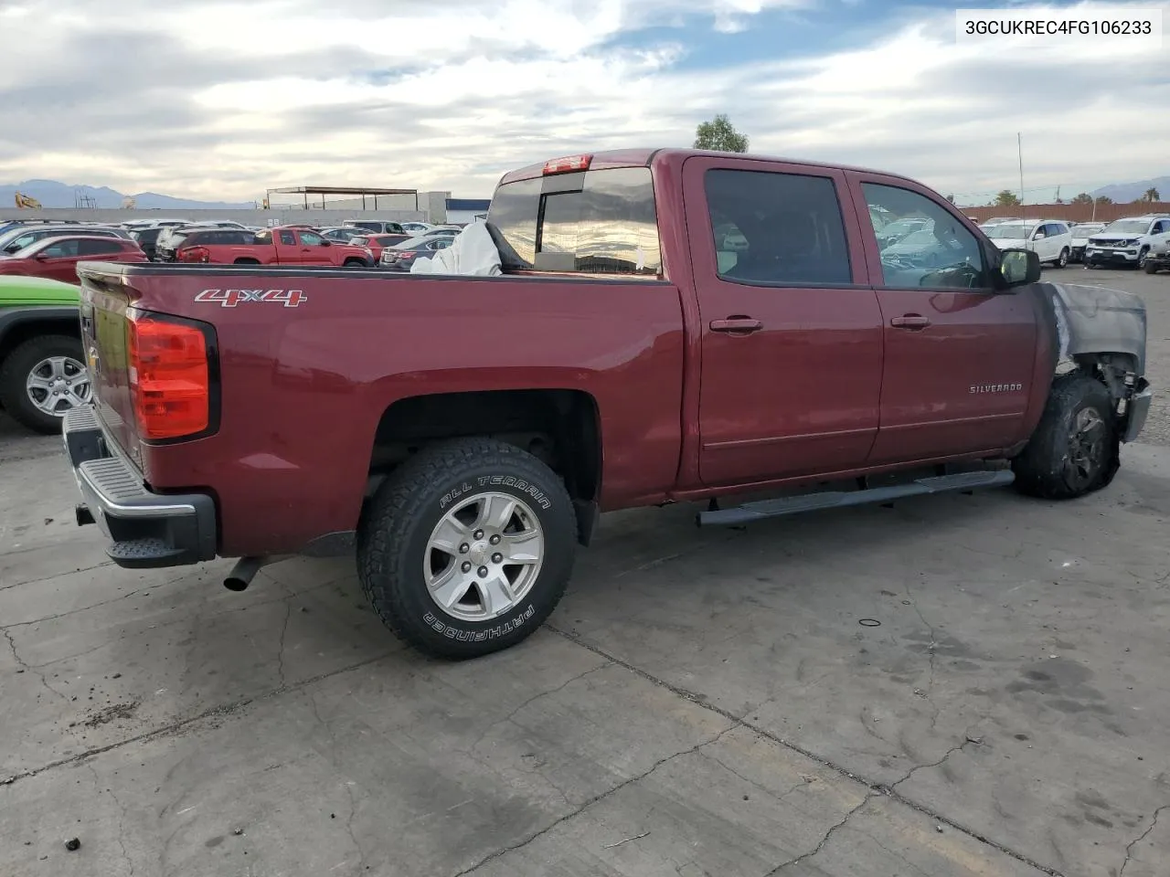 2015 Chevrolet Silverado K1500 Lt VIN: 3GCUKREC4FG106233 Lot: 77891794