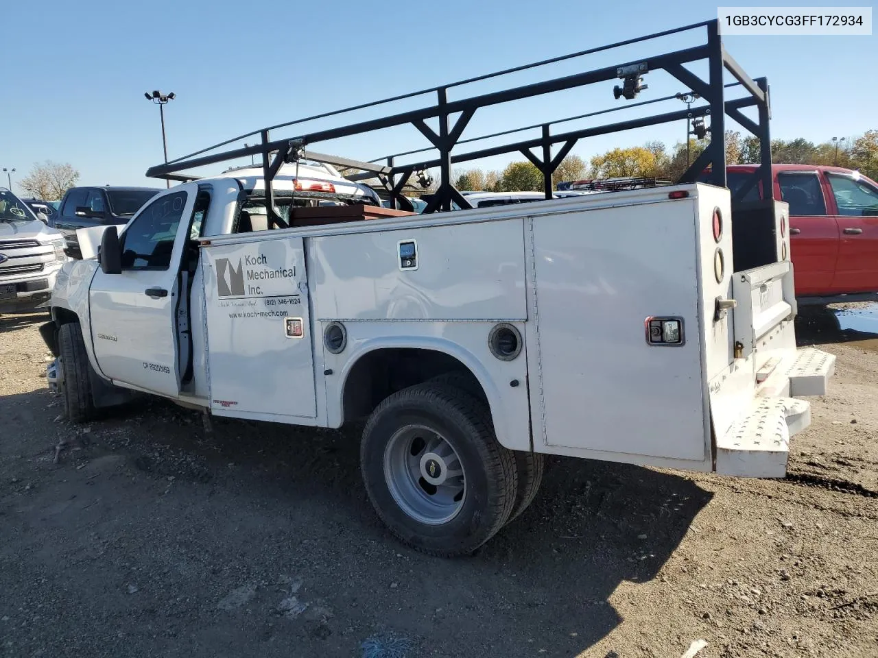 2015 Chevrolet Silverado C3500 VIN: 1GB3CYCG3FF172934 Lot: 77999234