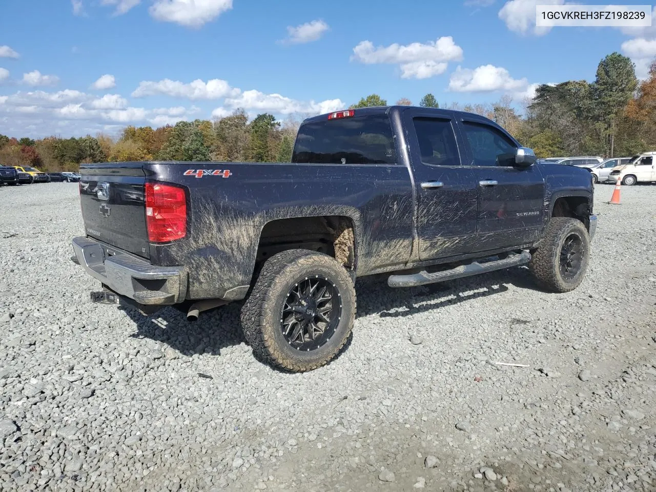 2015 Chevrolet Silverado K1500 Lt VIN: 1GCVKREH3FZ198239 Lot: 78002414