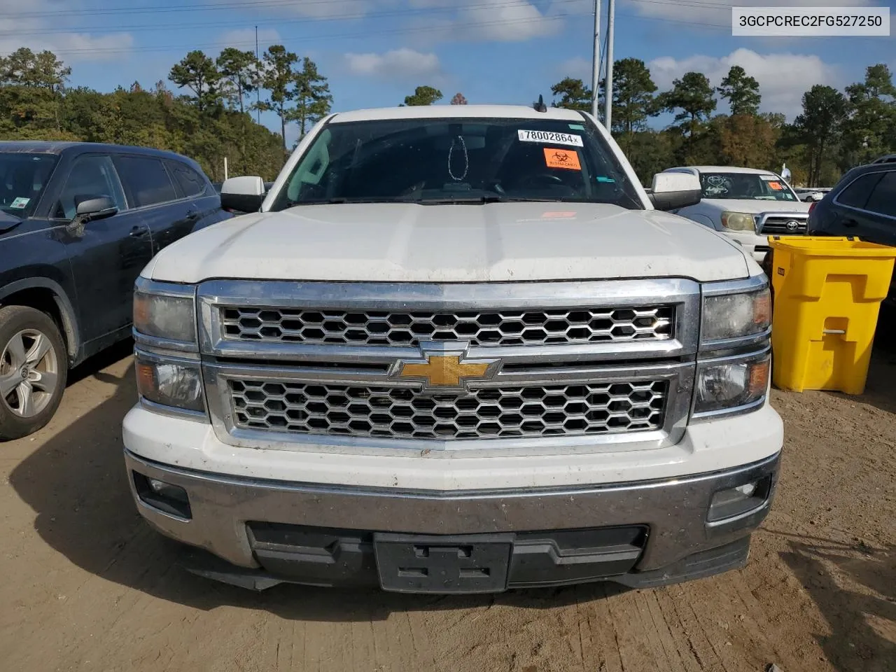 2015 Chevrolet Silverado C1500 Lt VIN: 3GCPCREC2FG527250 Lot: 78002864