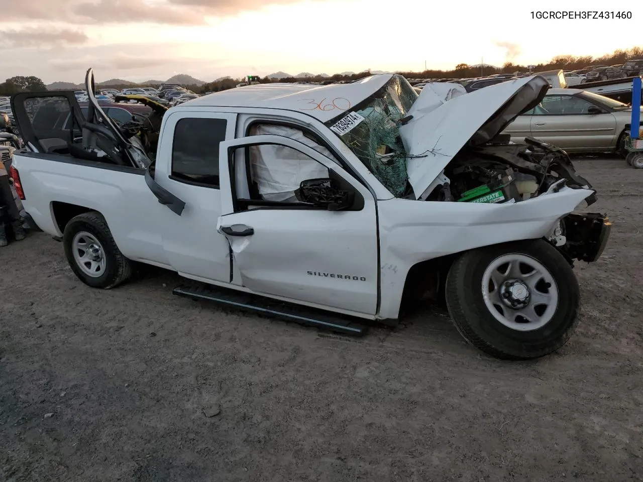 2015 Chevrolet Silverado C1500 VIN: 1GCRCPEH3FZ431460 Lot: 78394974