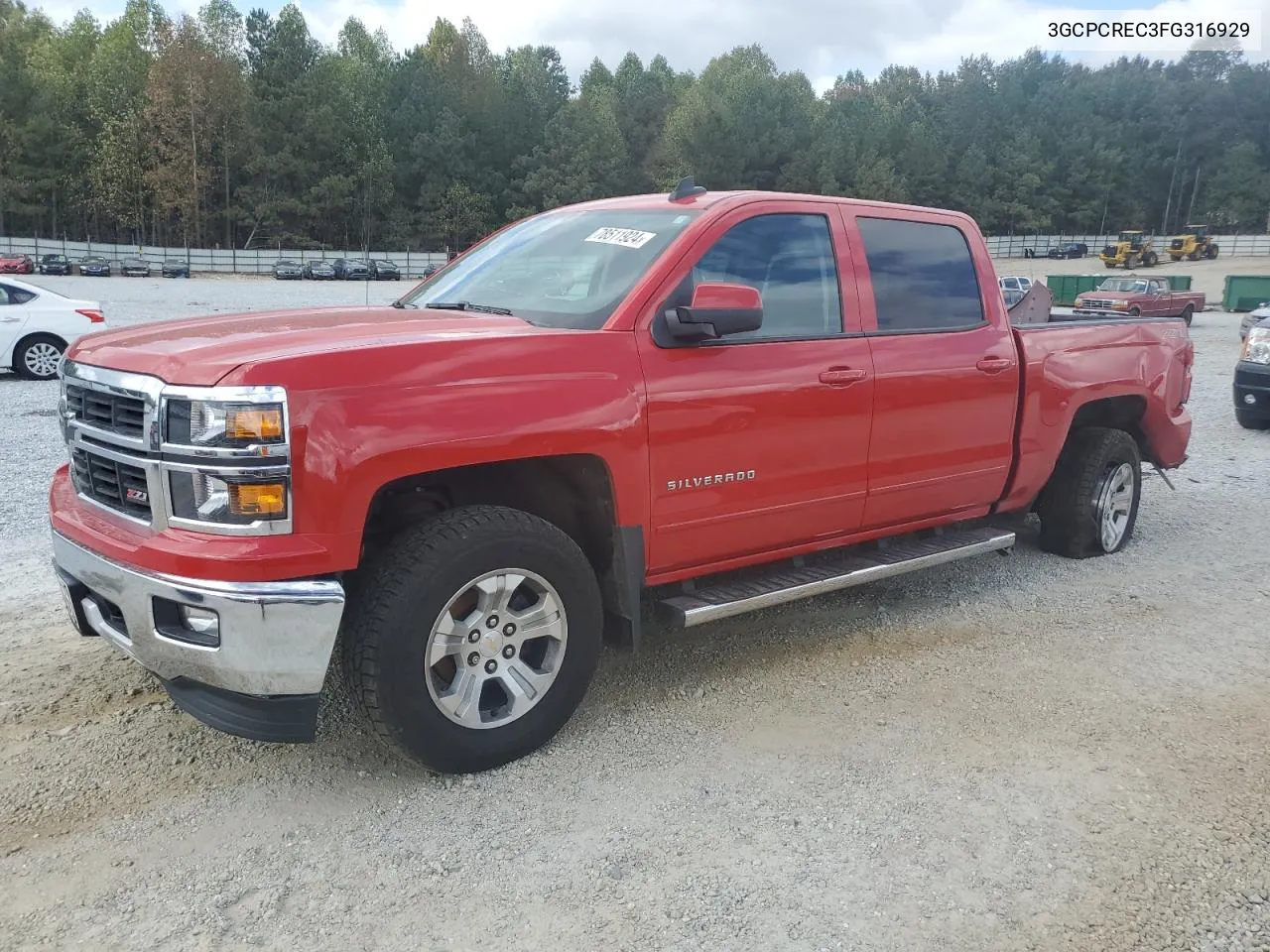 2015 Chevrolet Silverado C1500 Lt VIN: 3GCPCREC3FG316929 Lot: 78511924