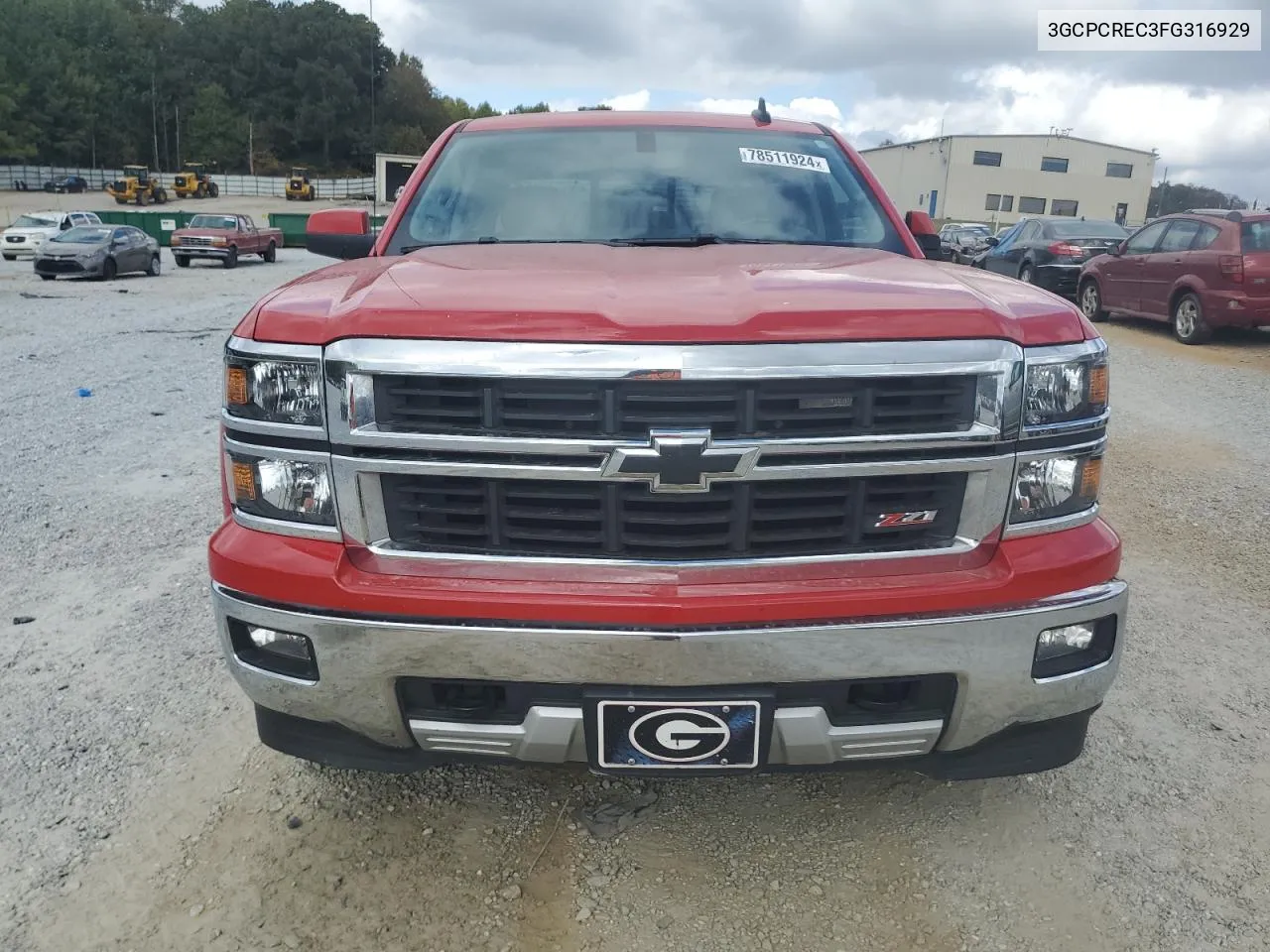 2015 Chevrolet Silverado C1500 Lt VIN: 3GCPCREC3FG316929 Lot: 78511924