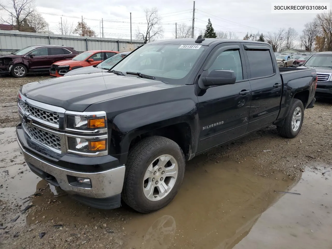 2015 Chevrolet Silverado K1500 Lt VIN: 3GCUKREC0FG310804 Lot: 78513814