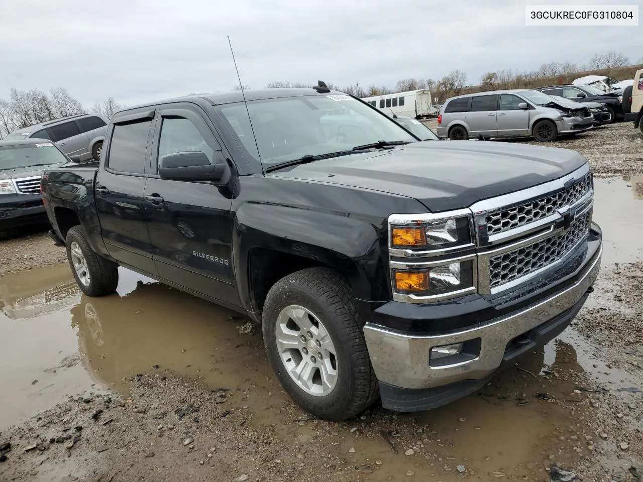 2015 Chevrolet Silverado K1500 Lt VIN: 3GCUKREC0FG310804 Lot: 78513814