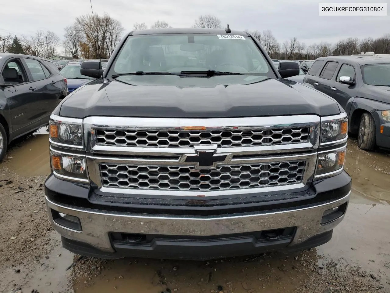 2015 Chevrolet Silverado K1500 Lt VIN: 3GCUKREC0FG310804 Lot: 78513814