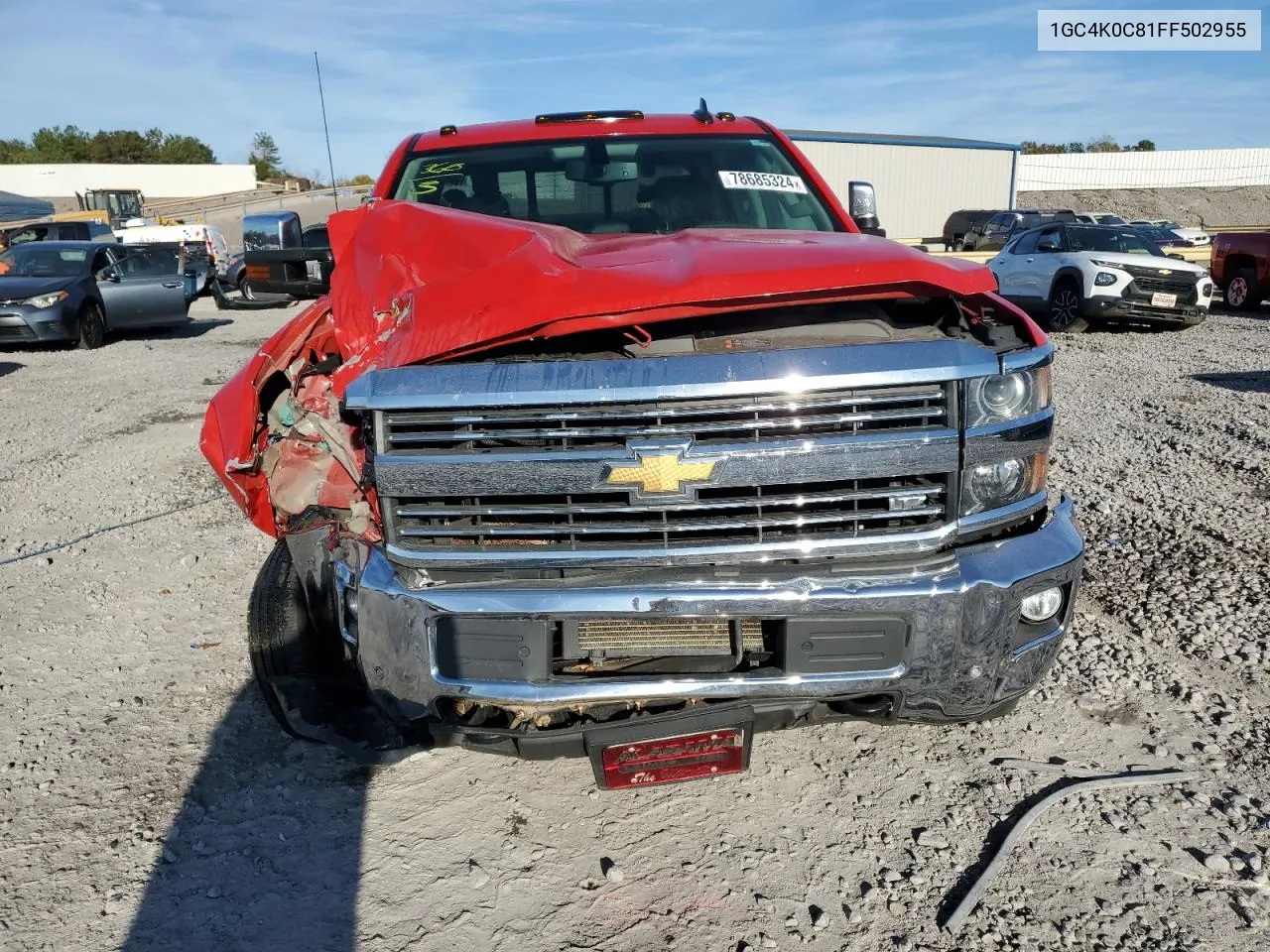 2015 Chevrolet Silverado K3500 Ltz VIN: 1GC4K0C81FF502955 Lot: 78685324