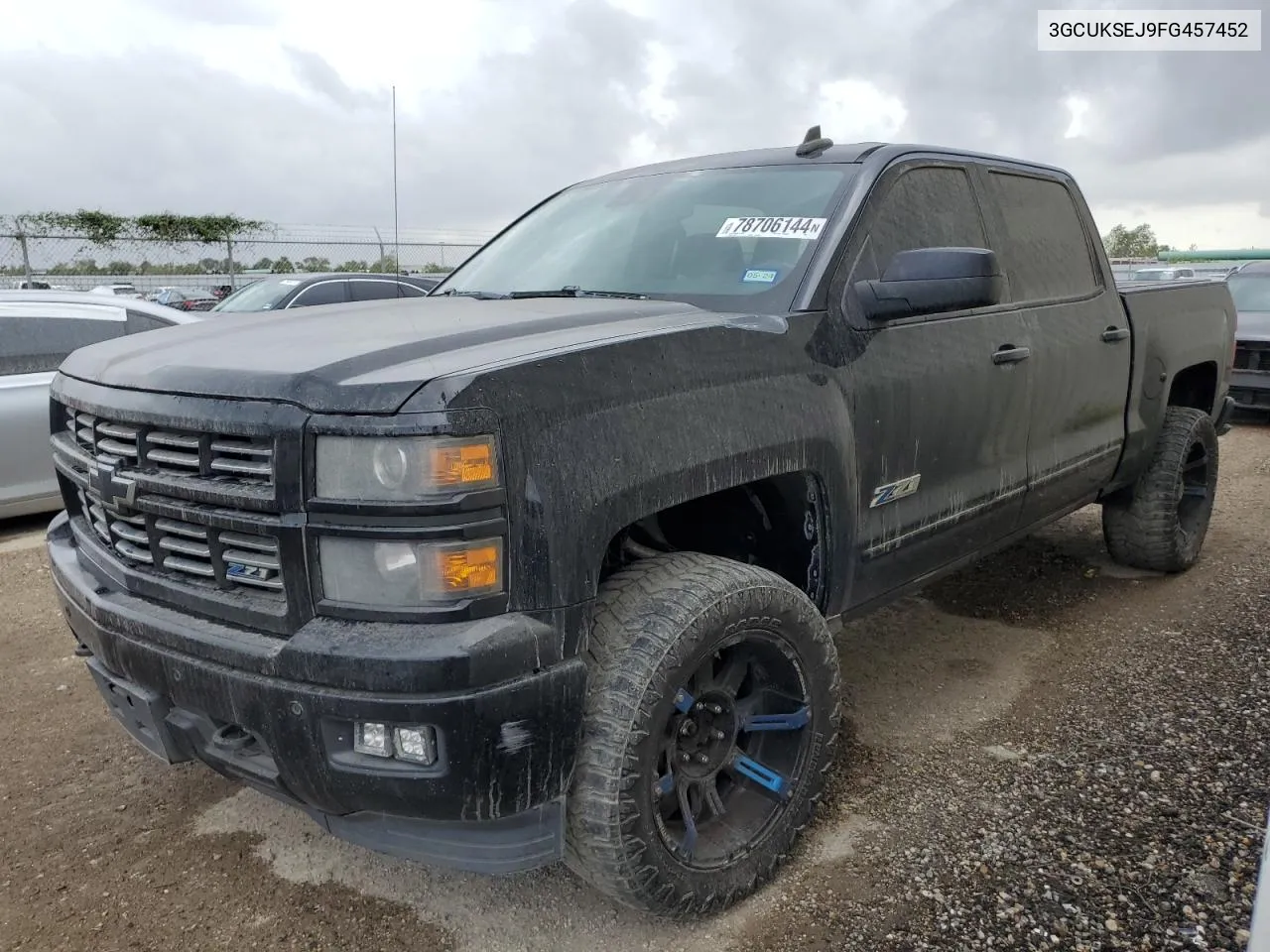 2015 Chevrolet Silverado K1500 Ltz VIN: 3GCUKSEJ9FG457452 Lot: 78706144