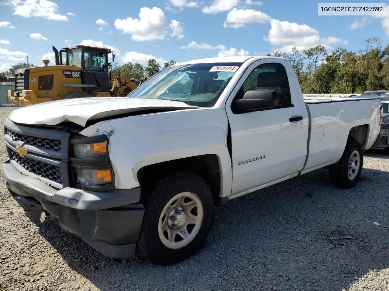 2015 Chevrolet Silverado C1500 VIN: 1GCNCPEC7FZ427592 Lot: 79220314