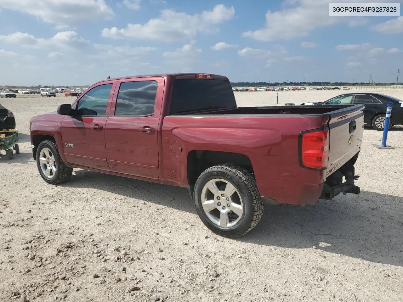 2015 Chevrolet Silverado C1500 Lt VIN: 3GCPCREC4FG287828 Lot: 80118454