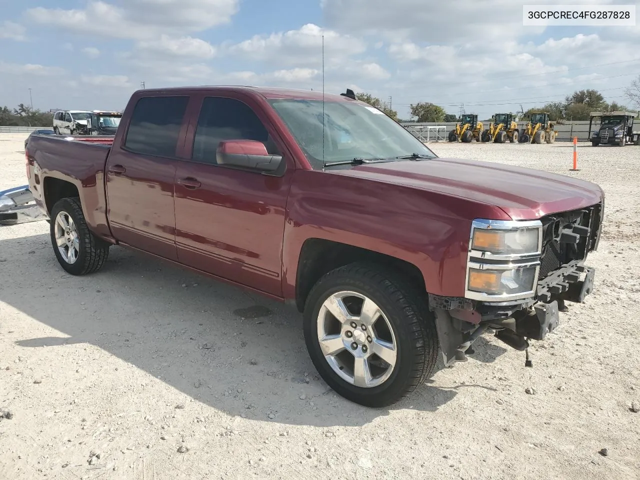 2015 Chevrolet Silverado C1500 Lt VIN: 3GCPCREC4FG287828 Lot: 80118454