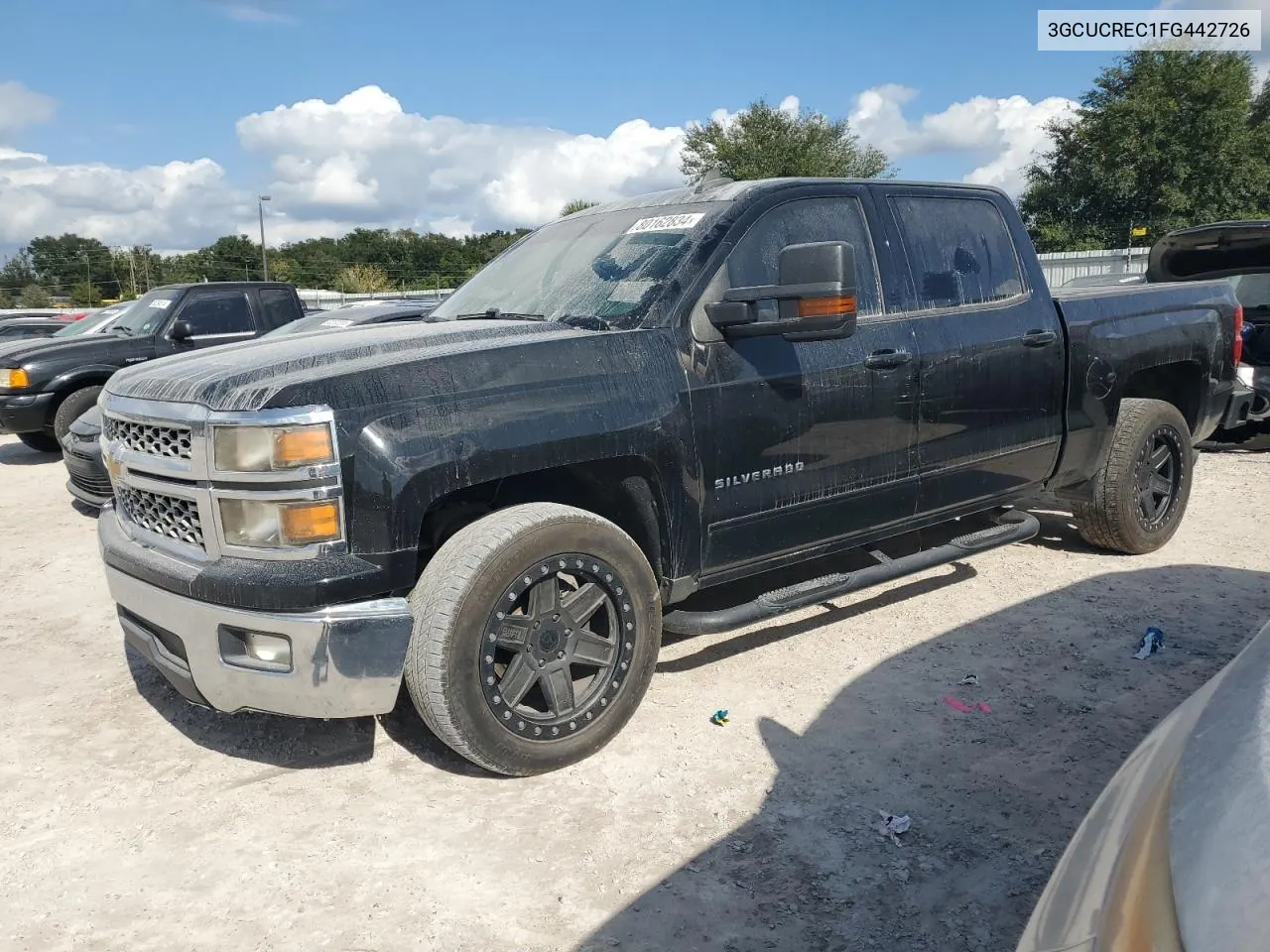 2015 Chevrolet Silverado C1500 Lt VIN: 3GCUCREC1FG442726 Lot: 80162834