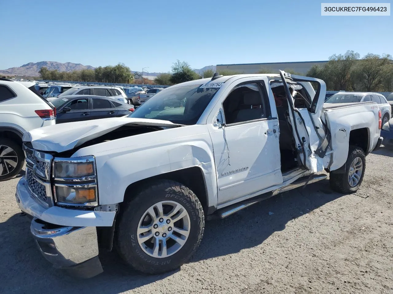 2015 Chevrolet Silverado K1500 Lt VIN: 3GCUKREC7FG496423 Lot: 80206764