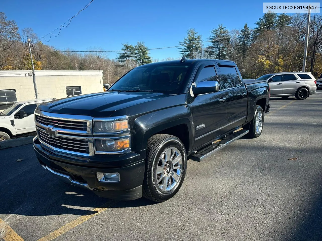 2015 Chevrolet Silverado K1500 High Country VIN: 3GCUKTEC2FG194647 Lot: 80296814