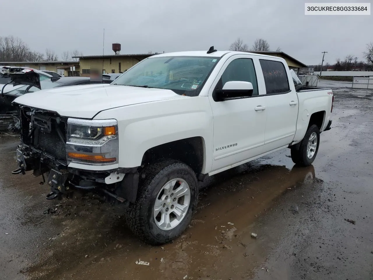 2016 Chevrolet Silverado K1500 Lt VIN: 3GCUKREC8GG333684 Lot: 45635934