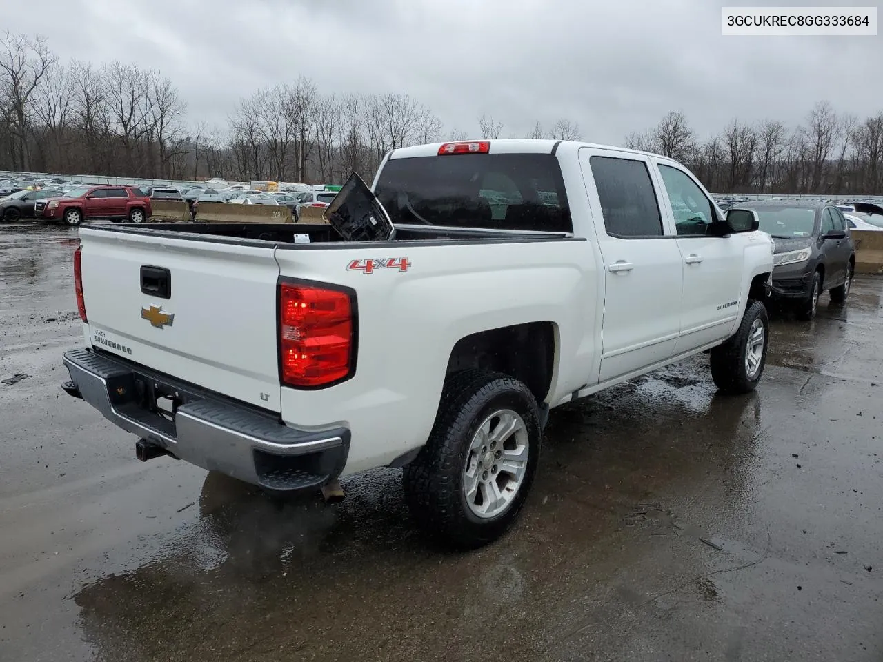 2016 Chevrolet Silverado K1500 Lt VIN: 3GCUKREC8GG333684 Lot: 45635934