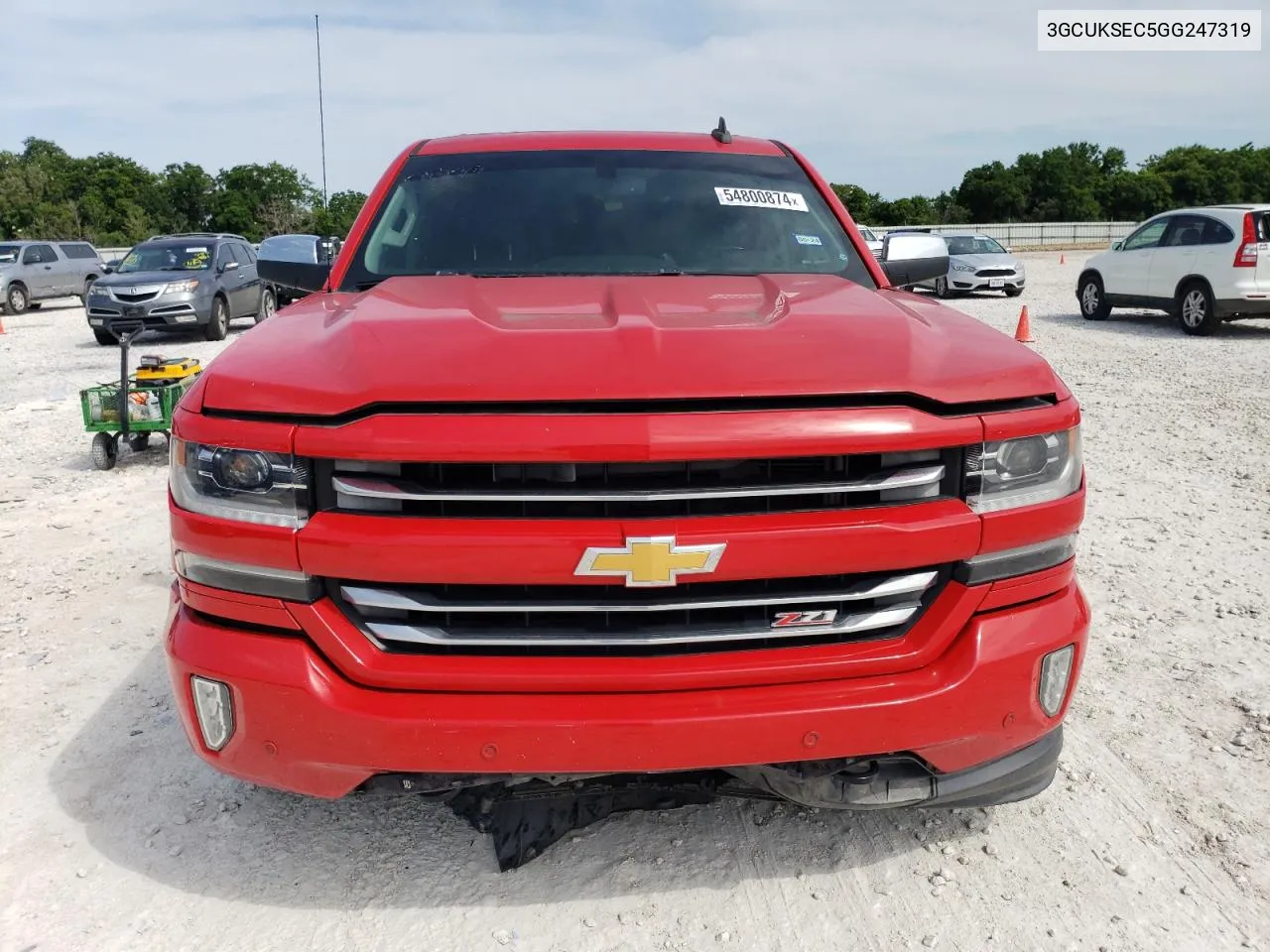 2016 Chevrolet Silverado K1500 Ltz VIN: 3GCUKSEC5GG247319 Lot: 54800874