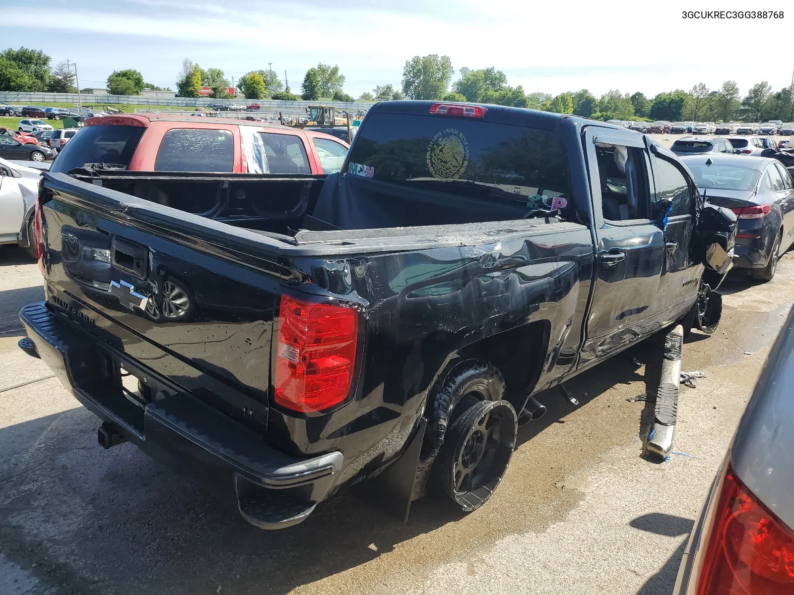 2016 Chevrolet Silverado K1500 Lt VIN: 3GCUKREC3GG388768 Lot: 56465634