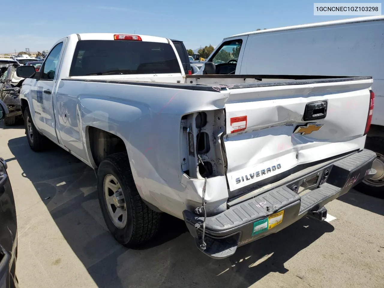 2016 Chevrolet Silverado C1500 VIN: 1GCNCNEC1GZ103298 Lot: 56883364