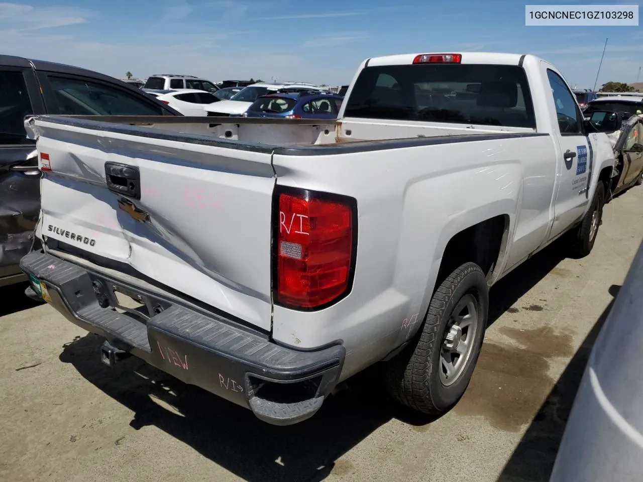 2016 Chevrolet Silverado C1500 VIN: 1GCNCNEC1GZ103298 Lot: 56883364