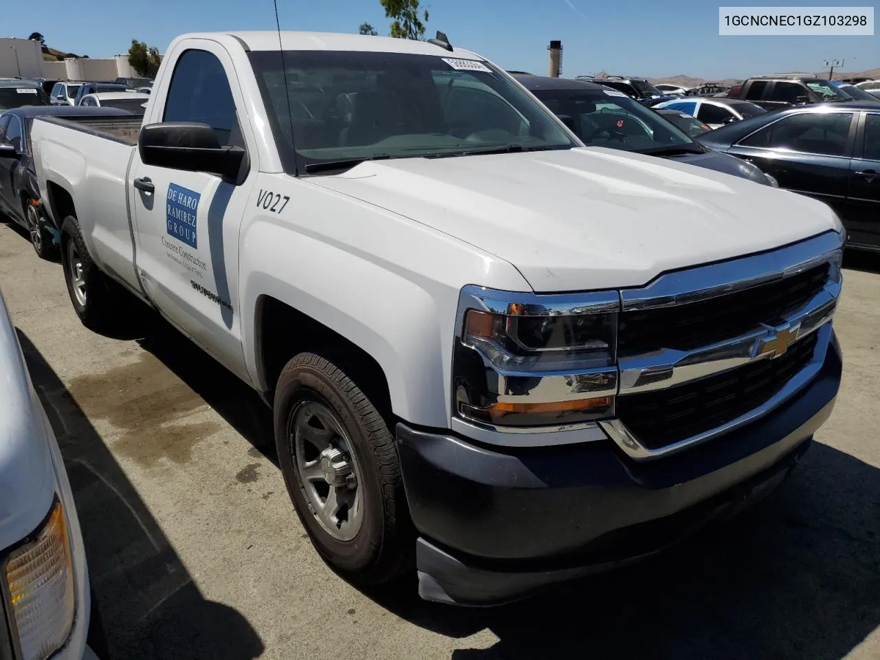 2016 Chevrolet Silverado C1500 VIN: 1GCNCNEC1GZ103298 Lot: 56883364