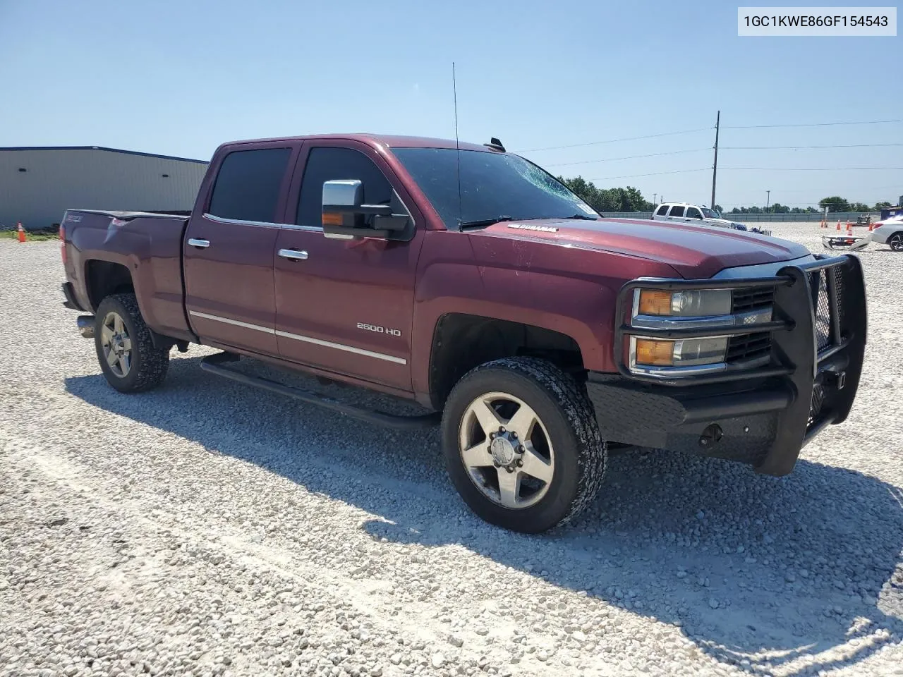 2016 Chevrolet Silverado K2500 Heavy Duty Ltz VIN: 1GC1KWE86GF154543 Lot: 58156014