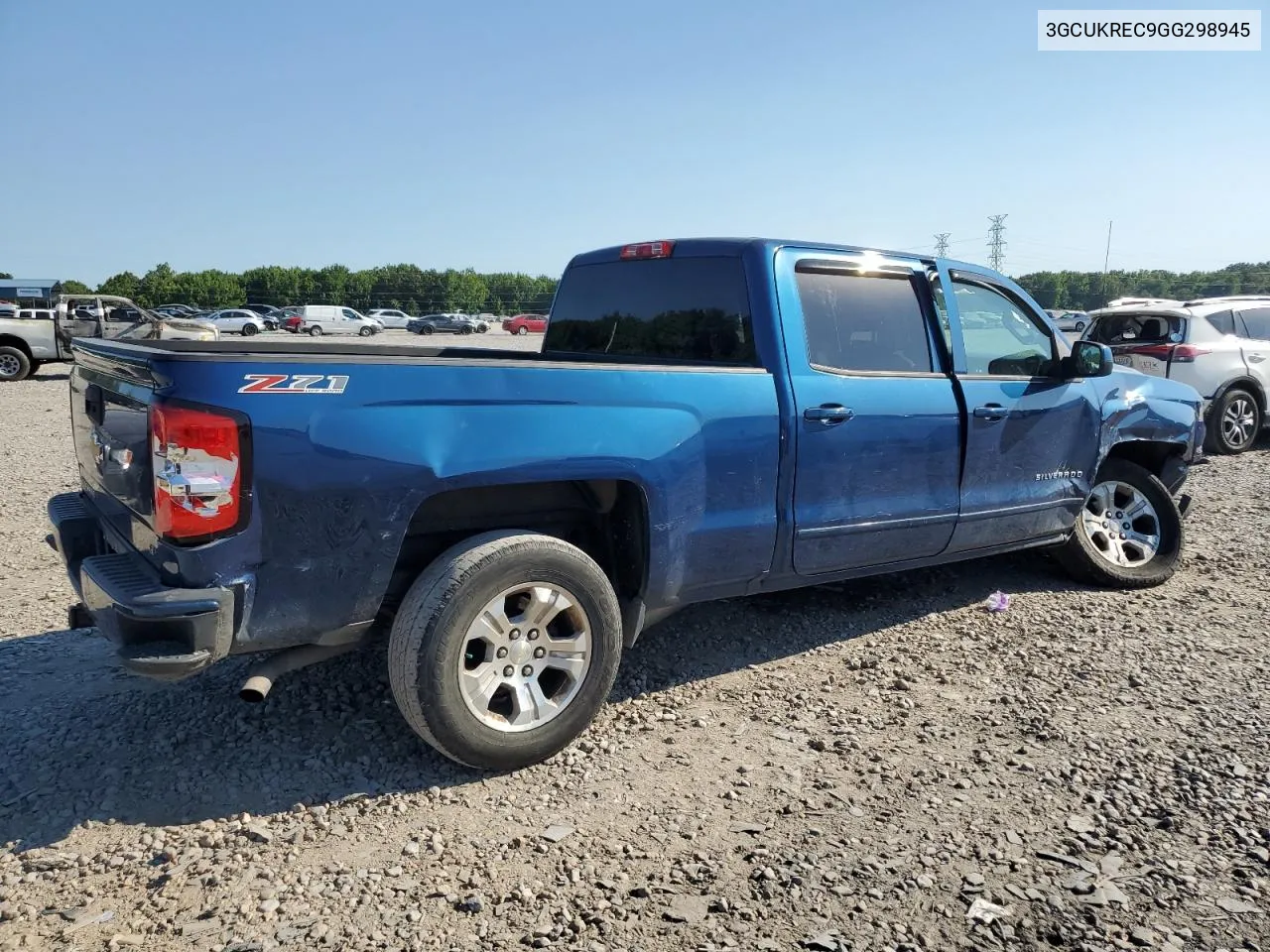 2016 Chevrolet Silverado K1500 Lt VIN: 3GCUKREC9GG298945 Lot: 58723274