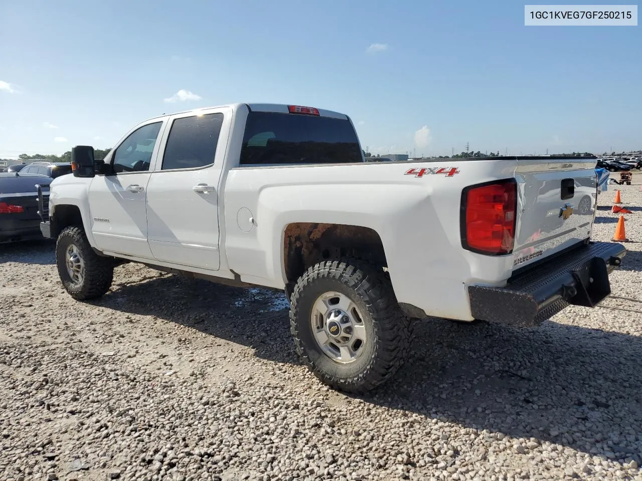 2016 Chevrolet Silverado K2500 Heavy Duty Lt VIN: 1GC1KVEG7GF250215 Lot: 59837834