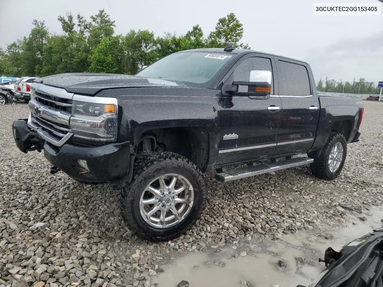 2016 Chevrolet Silverado K1500 High Country VIN: 3GCUKTEC2GG153405 Lot: 60689514