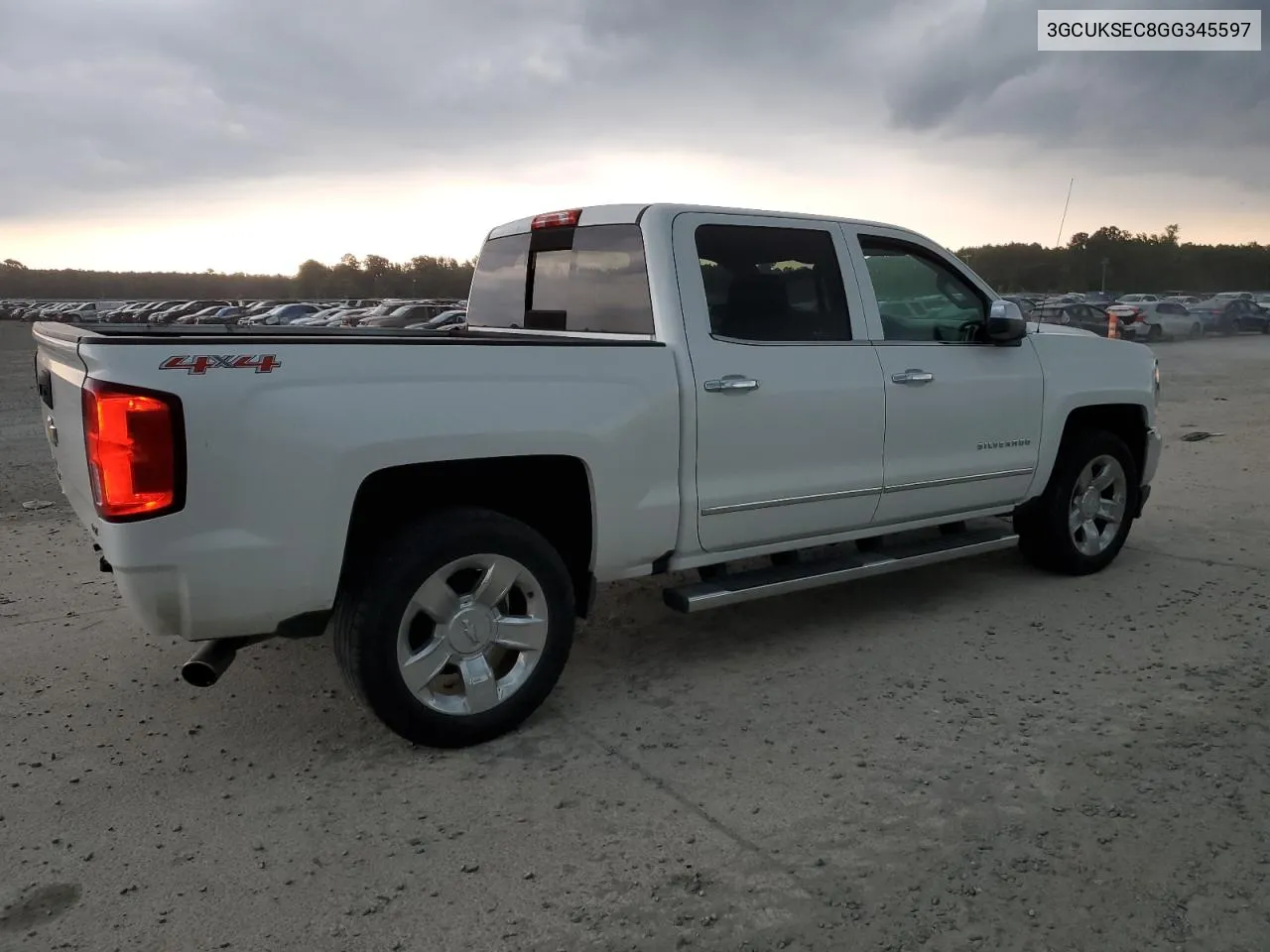 2016 Chevrolet Silverado K1500 Ltz VIN: 3GCUKSEC8GG345597 Lot: 61059714