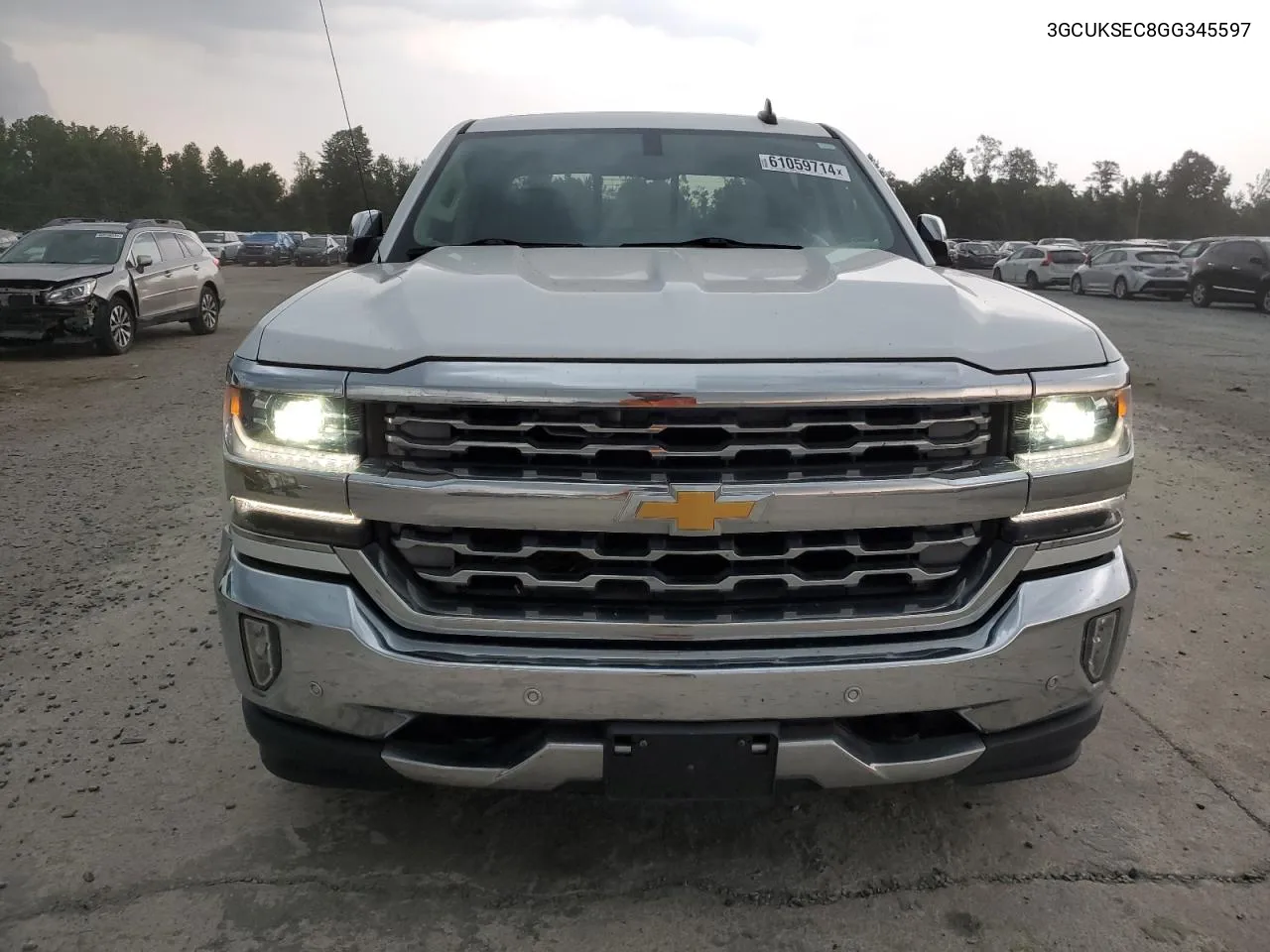 2016 Chevrolet Silverado K1500 Ltz VIN: 3GCUKSEC8GG345597 Lot: 61059714