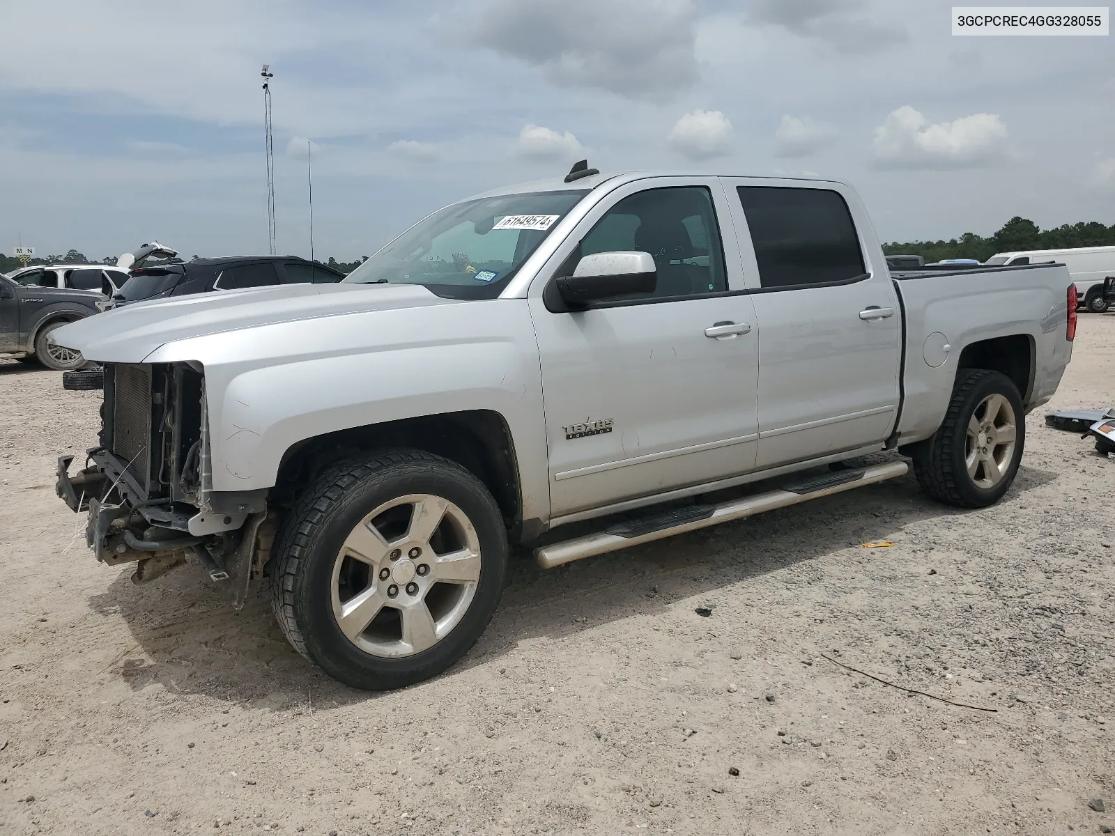 2016 Chevrolet Silverado C1500 Lt VIN: 3GCPCREC4GG328055 Lot: 61649574