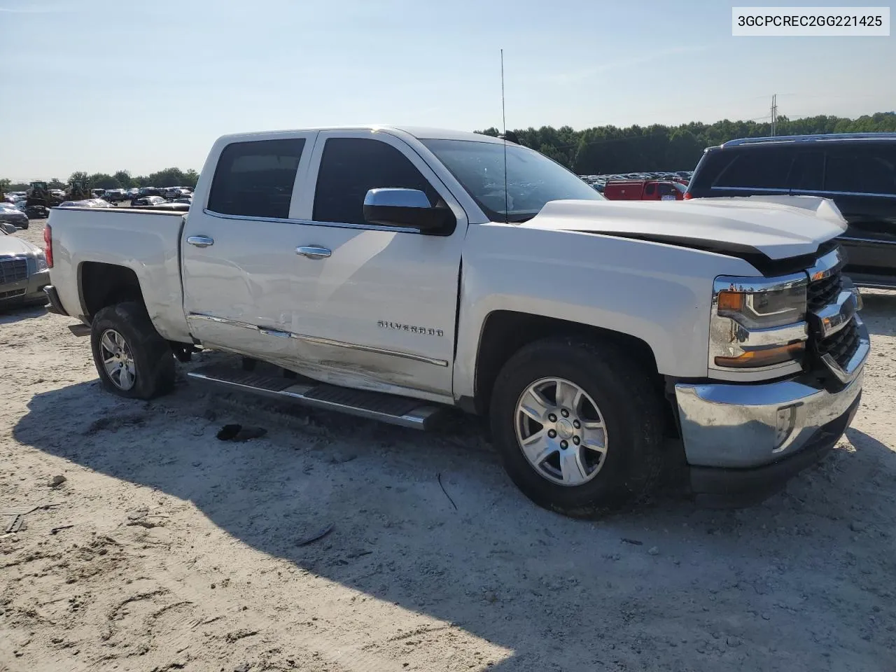 2016 Chevrolet Silverado C1500 Lt VIN: 3GCPCREC2GG221425 Lot: 61798344