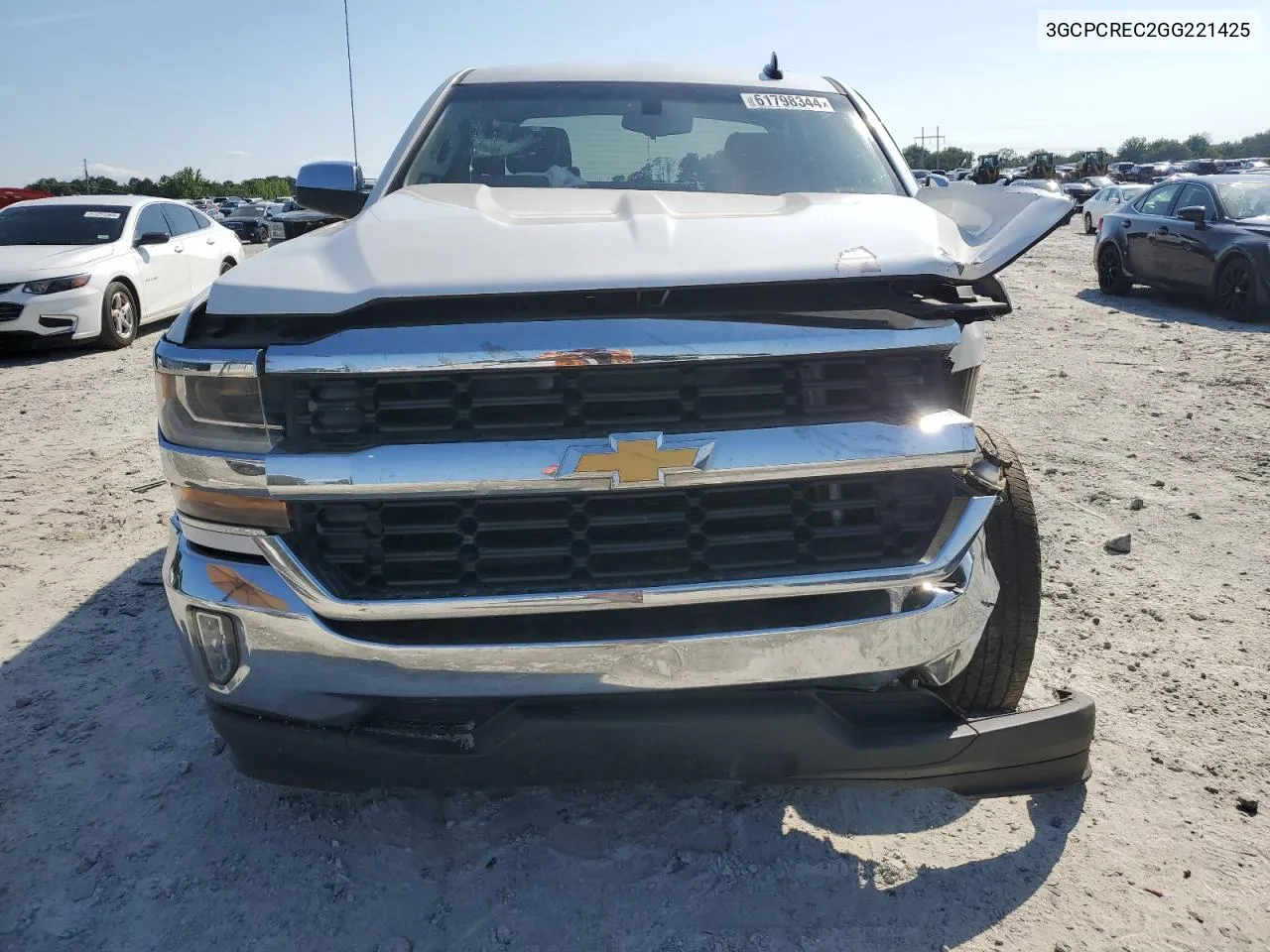 2016 Chevrolet Silverado C1500 Lt VIN: 3GCPCREC2GG221425 Lot: 61798344