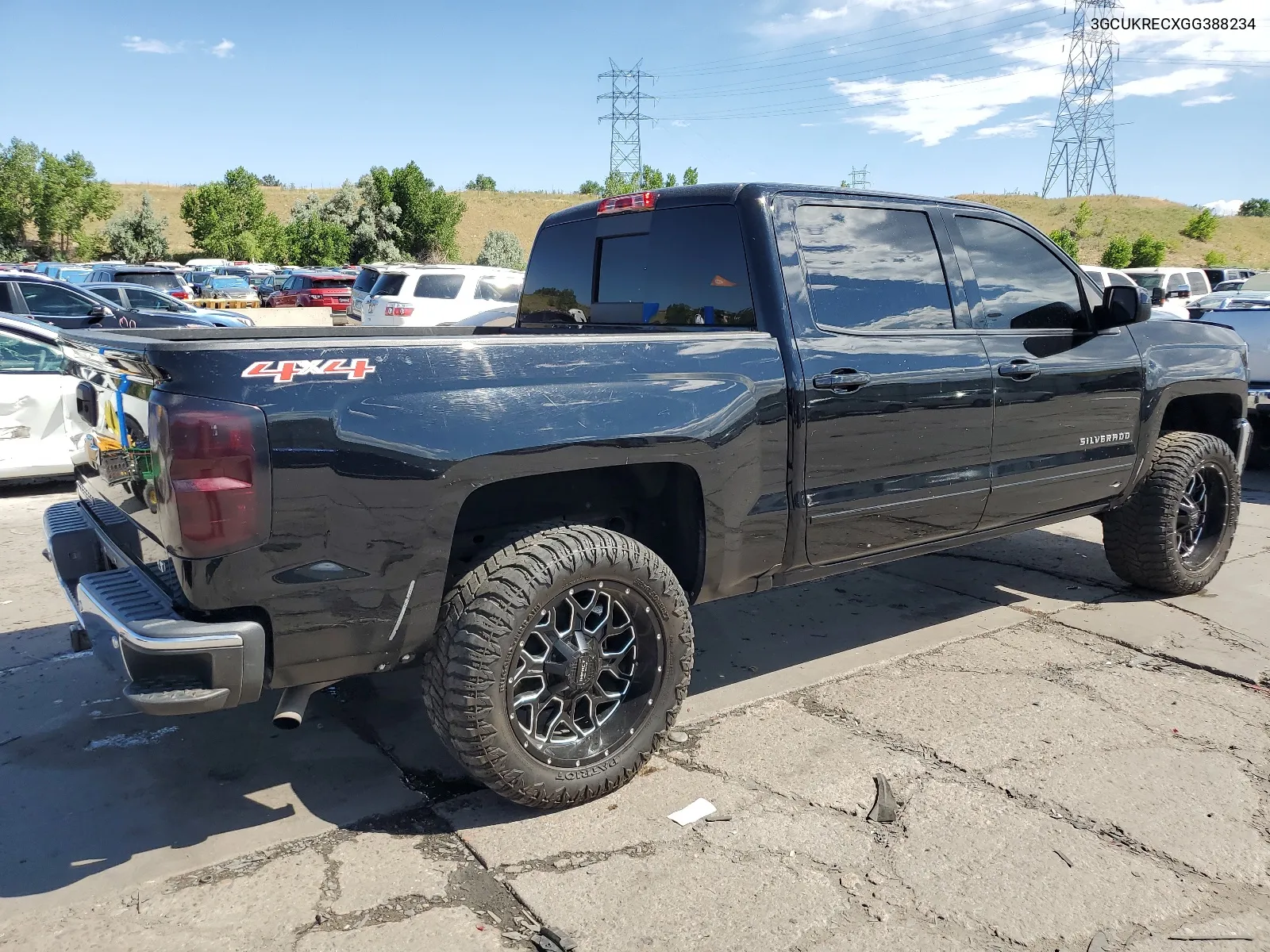 2016 Chevrolet Silverado K1500 Lt VIN: 3GCUKRECXGG388234 Lot: 61887484