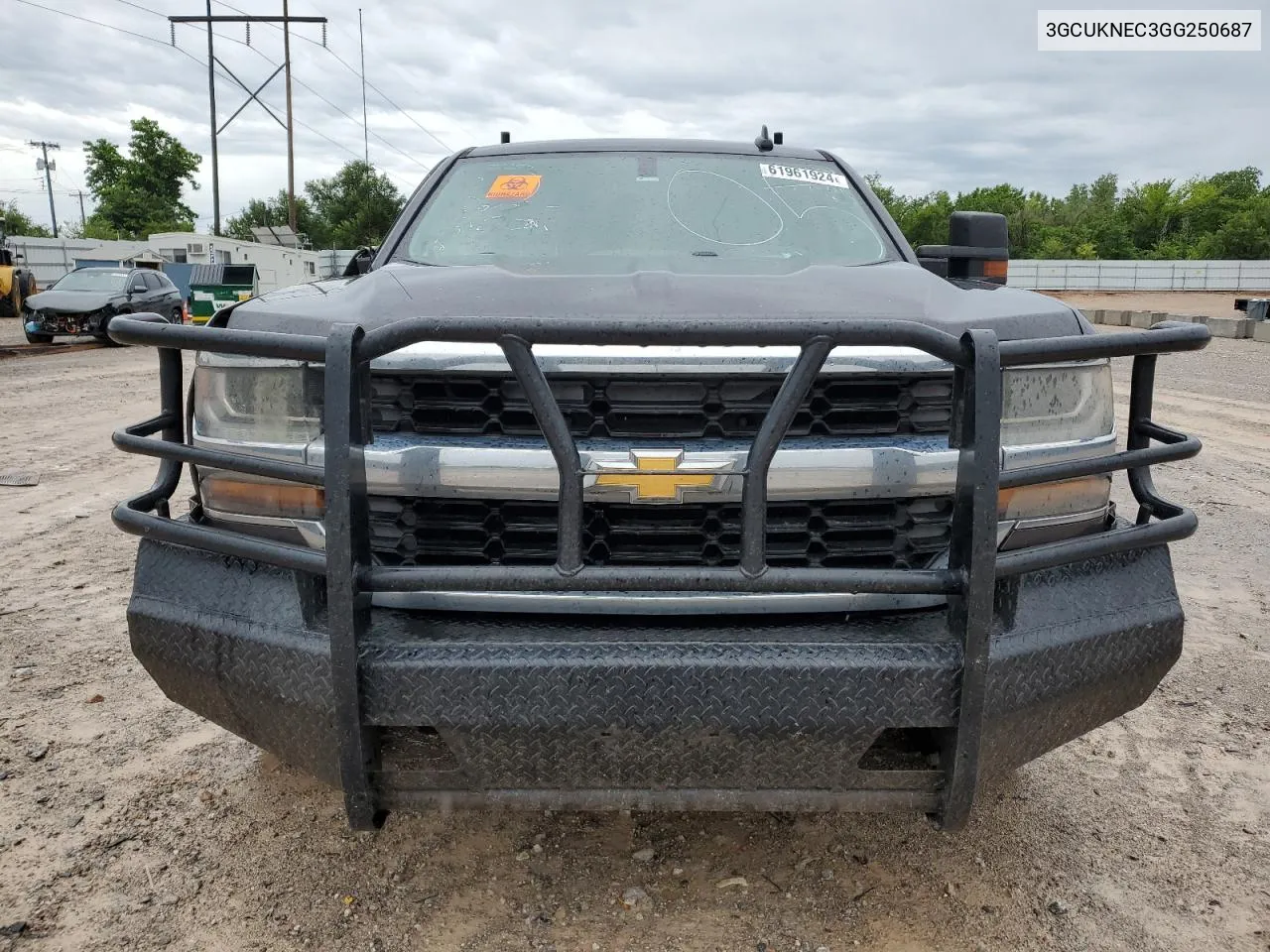 2016 Chevrolet Silverado K1500 VIN: 3GCUKNEC3GG250687 Lot: 61961924