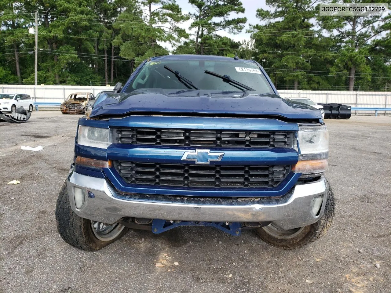 2016 Chevrolet Silverado C1500 Lt VIN: 3GCPCREC5GG152729 Lot: 62115764