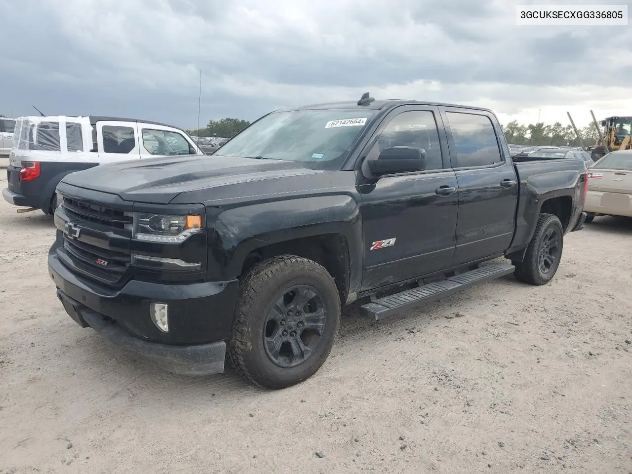 2016 Chevrolet Silverado K1500 Ltz VIN: 3GCUKSECXGG336805 Lot: 62142664