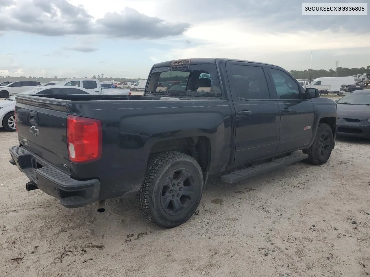 2016 Chevrolet Silverado K1500 Ltz VIN: 3GCUKSECXGG336805 Lot: 62142664