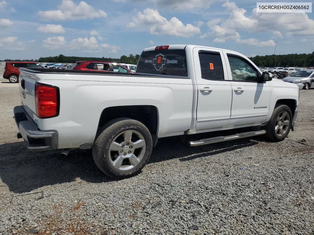 2016 Chevrolet Silverado C1500 Lt VIN: 1GCRCREH0GZ406562 Lot: 62429294