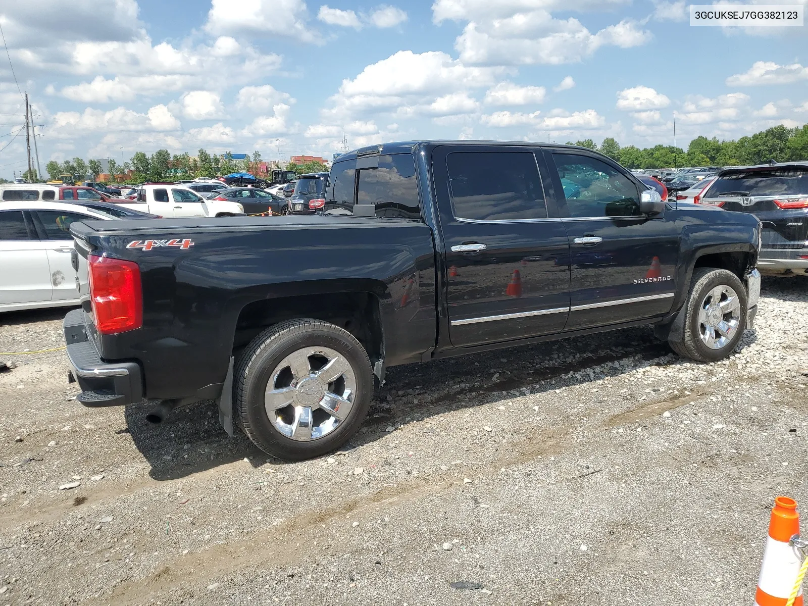 2016 Chevrolet Silverado K1500 Ltz VIN: 3GCUKSEJ7GG382123 Lot: 63068184