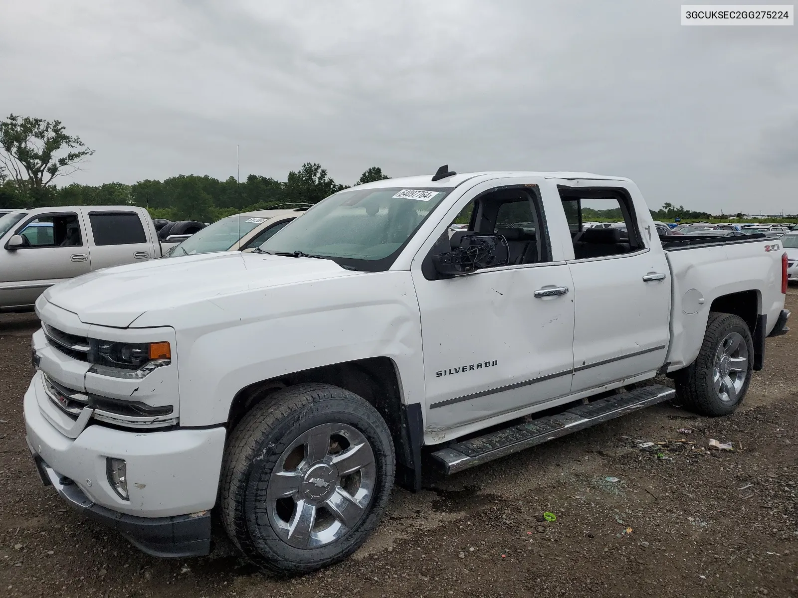 2016 Chevrolet Silverado K1500 Ltz VIN: 3GCUKSEC2GG275224 Lot: 64097764