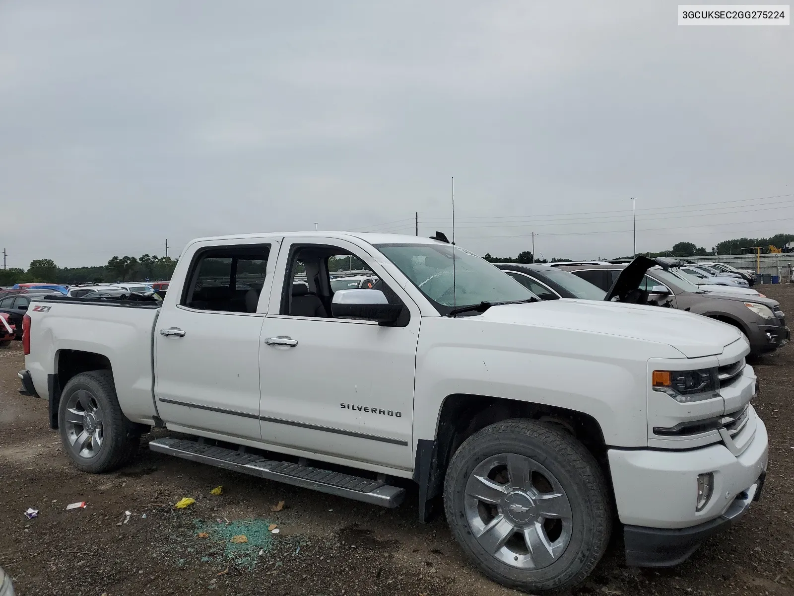 2016 Chevrolet Silverado K1500 Ltz VIN: 3GCUKSEC2GG275224 Lot: 64097764