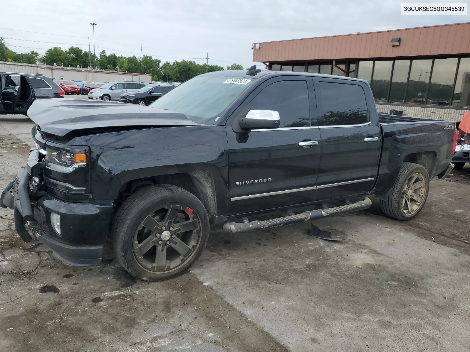 2016 Chevrolet Silverado K1500 Ltz VIN: 3GCUKSEC5GG345539 Lot: 65388024