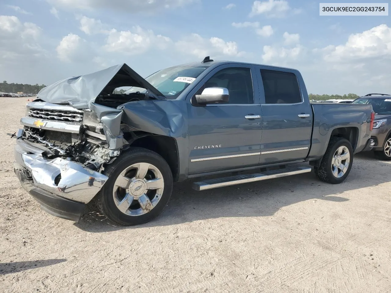 2016 Chevrolet Silverado VIN: 3GCUK9EC2GG243754 Lot: 65798744