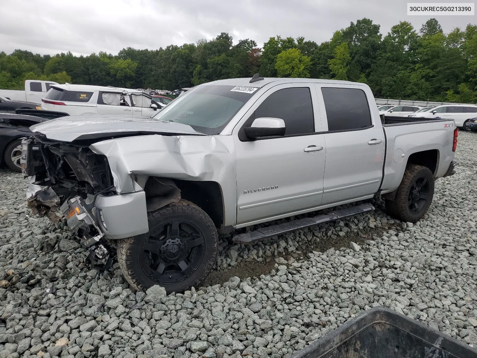 2016 Chevrolet Silverado K1500 Lt VIN: 3GCUKREC5GG213390 Lot: 66223794