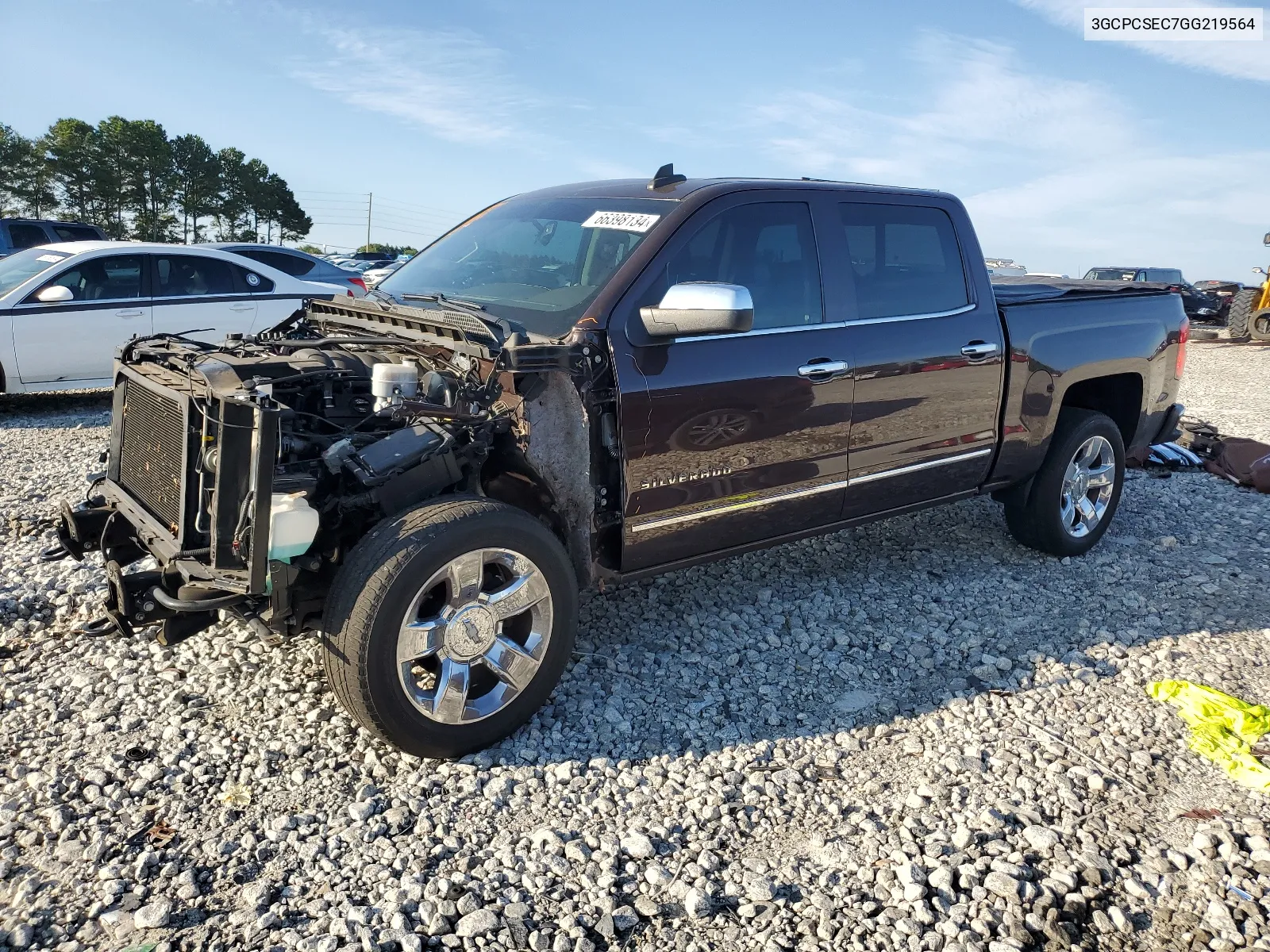 2016 Chevrolet Silverado C1500 Ltz VIN: 3GCPCSEC7GG219564 Lot: 66398134